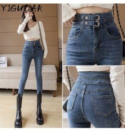 New Women Jeans 2023 Autumn Elastic Pencil Trousers High Waist Ladies Tight Clothing Slim Fit Casual Skinny Denim Pants Women...