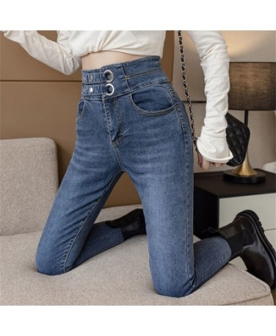 New Women Jeans 2023 Autumn Elastic Pencil Trousers High Waist Ladies Tight Clothing Slim Fit Casual Skinny Denim Pants Women...