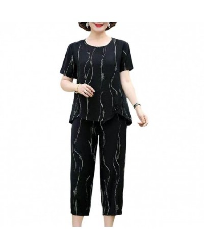 Summer Loose O-Neck Top Wide Leg Pants Two Piece New Elegant Pullover Pants Summer Suit Women Harajuku Style Suit $32.72 - Su...