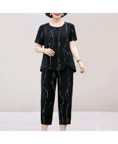 Summer Loose O-Neck Top Wide Leg Pants Two Piece New Elegant Pullover Pants Summer Suit Women Harajuku Style Suit $32.72 - Su...