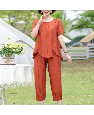 Summer Loose O-Neck Top Wide Leg Pants Two Piece New Elegant Pullover Pants Summer Suit Women Harajuku Style Suit $32.72 - Su...