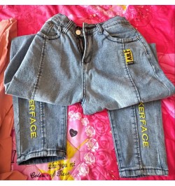 Women Stretch Harem Pants Jeans Spring Autumn Large Size Boyfriend Denim Pants Elastic High Waist Straight Jeans Loose Trouse...