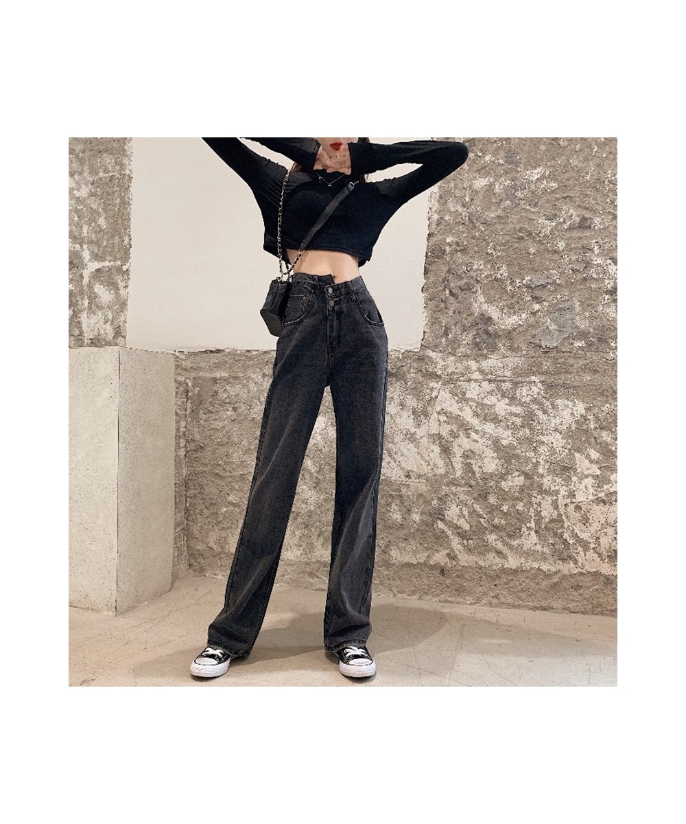 Black Jeans Woman Y2k Women's Pants Female Clothing Streetwear Korean Fashion Vintage Clothes Denim Straight Leg Jeans 2022 $...