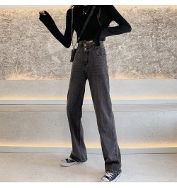 Black Jeans Woman Y2k Women's Pants Female Clothing Streetwear Korean Fashion Vintage Clothes Denim Straight Leg Jeans 2022 $...