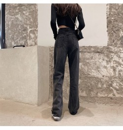 Black Jeans Woman Y2k Women's Pants Female Clothing Streetwear Korean Fashion Vintage Clothes Denim Straight Leg Jeans 2022 $...