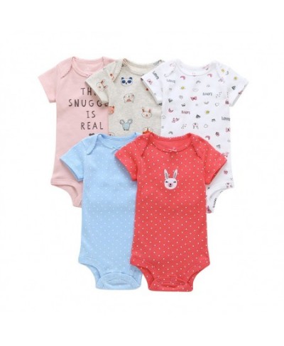 Newborn Baby Girl Clothes Baby Boy Girl Romper 2023 Summer Fall 100% Cotton Overall Infant Bebe Kid Boy Girl Jumpsuit 5PCS/LO...