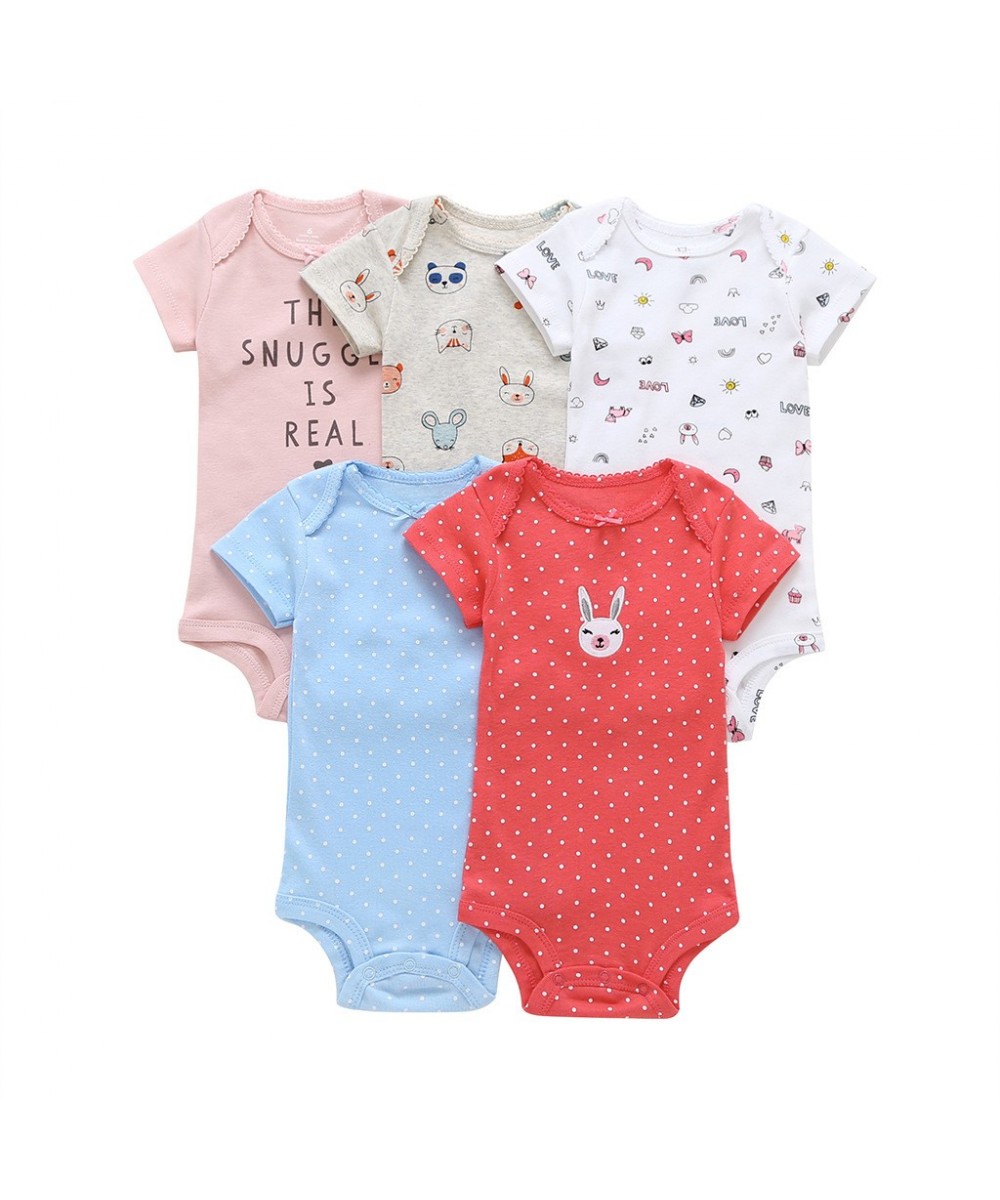 Newborn Baby Girl Clothes Baby Boy Girl Romper 2023 Summer Fall 100% Cotton Overall Infant Bebe Kid Boy Girl Jumpsuit 5PCS/LO...