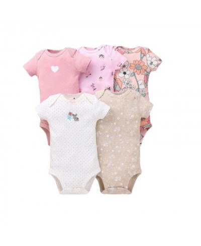 Newborn Baby Girl Clothes Baby Boy Girl Romper 2023 Summer Fall 100% Cotton Overall Infant Bebe Kid Boy Girl Jumpsuit 5PCS/LO...