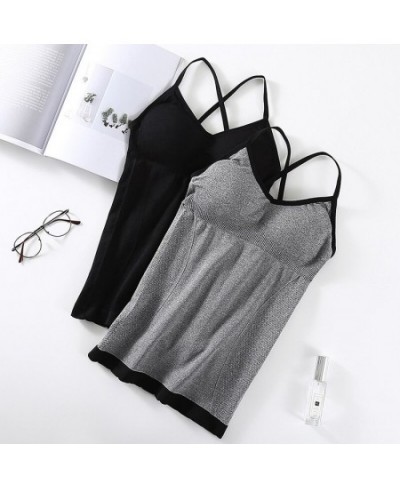 Seamless Tube Top Women Lingerie Vest Fashion Pure Colour Cross Straps Summer Tank Tops One-piece Underwear Camisoles $20.63 ...