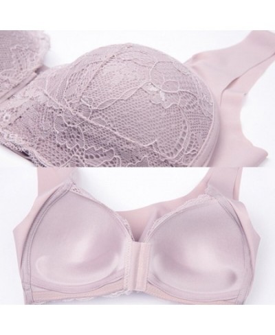 Women Push Up Bra Lace Bra Lingerie Brassiere Solid Color Classic Firm Support Non Wired Front Fastening Women Underwear $18....