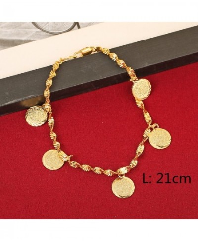 Trendy Money Coin Bracelet Gold Color Muslim Religious Coins Bracelet Jewelry For Women Men Girls $13.07 - Muslim Fashion Clo...