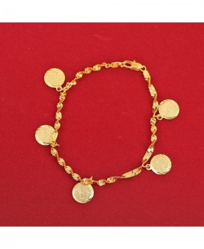 Trendy Money Coin Bracelet Gold Color Muslim Religious Coins Bracelet Jewelry For Women Men Girls $13.07 - Muslim Fashion Clo...