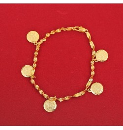 Trendy Money Coin Bracelet Gold Color Muslim Religious Coins Bracelet Jewelry For Women Men Girls $13.07 - Muslim Fashion Clo...