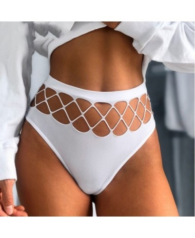 Women's Underwear Panties Sexy Seamless High Elastic Mesh Thong Hip Waist Large Size Breathable Comfortable Fashion Lingerie ...