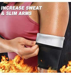 Sauna Arm Trimmer for Women Sweat Arm Sauna Polymer Arm Sweat Bands Slimmer Heat Trapping Arm Sauna Sleeves Wraps Lose Arm Fa...