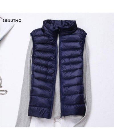 Winter Ultra Light Duck Down Jacket Women Vest Spring Coat Short Puffer Jacket Tank Waistcoat ED231 $36.41 - Jackets & Coats