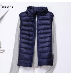 Winter Ultra Light Duck Down Jacket Women Vest Spring Coat Short Puffer Jacket Tank Waistcoat ED231 $36.41 - Jackets & Coats