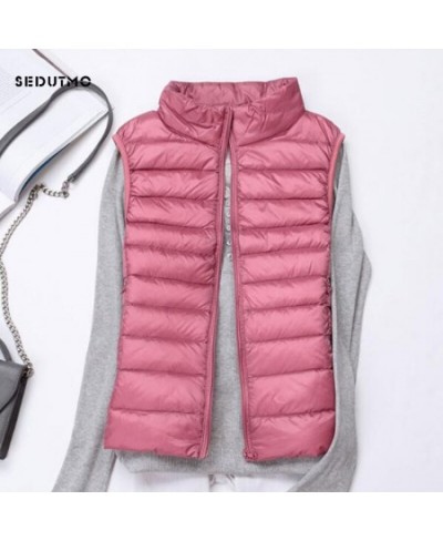 Winter Ultra Light Duck Down Jacket Women Vest Spring Coat Short Puffer Jacket Tank Waistcoat ED231 $36.41 - Jackets & Coats