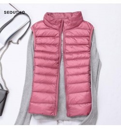 Winter Ultra Light Duck Down Jacket Women Vest Spring Coat Short Puffer Jacket Tank Waistcoat ED231 $36.41 - Jackets & Coats