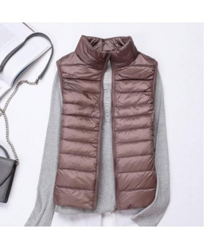 Winter Ultra Light Duck Down Jacket Women Vest Spring Coat Short Puffer Jacket Tank Waistcoat ED231 $36.41 - Jackets & Coats