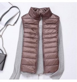 Winter Ultra Light Duck Down Jacket Women Vest Spring Coat Short Puffer Jacket Tank Waistcoat ED231 $36.41 - Jackets & Coats