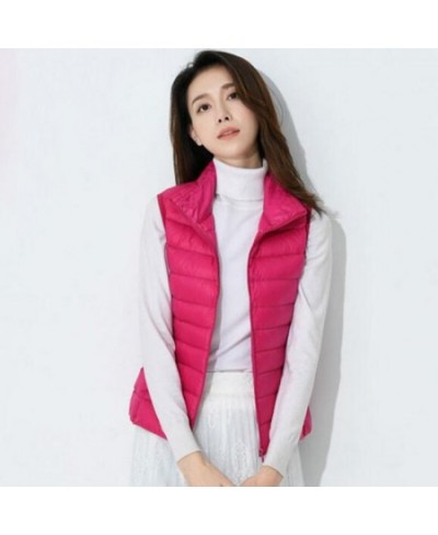 Winter Ultra Light Duck Down Jacket Women Vest Spring Coat Short Puffer Jacket Tank Waistcoat ED231 $36.41 - Jackets & Coats