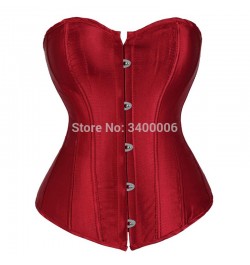 Women Corsets Bustiers Overbust Tops Satin Sexy Costume Corset Corselet Brocade Vintage Style Bridal Korsett Plus Size $28.17...