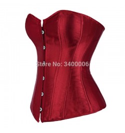 Women Corsets Bustiers Overbust Tops Satin Sexy Costume Corset Corselet Brocade Vintage Style Bridal Korsett Plus Size $28.17...