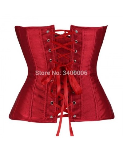 Women Corsets Bustiers Overbust Tops Satin Sexy Costume Corset Corselet Brocade Vintage Style Bridal Korsett Plus Size $28.17...