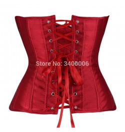 Women Corsets Bustiers Overbust Tops Satin Sexy Costume Corset Corselet Brocade Vintage Style Bridal Korsett Plus Size $28.17...