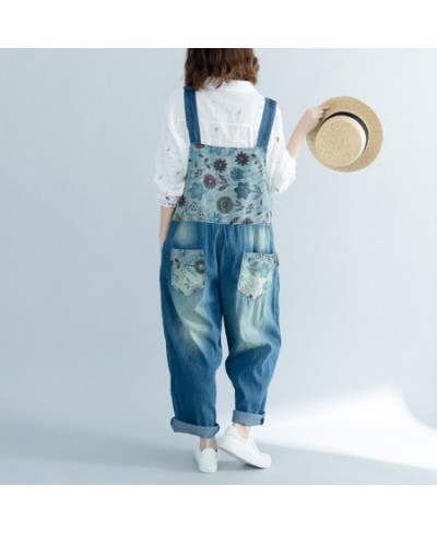 Wide Leg Bib Denim Overalls Large size Baggy Cowboy Strap Trousers Bleached Ripped Hole jean Jumpsuits hanging crotch Rompers...
