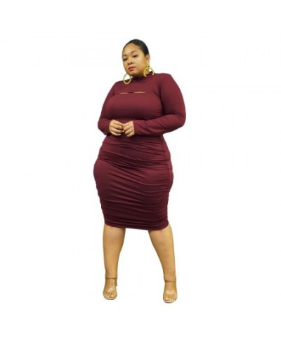Plus Size Streetwear Sexy Women Two Piece Set Solid Turtleneck Pullover Outfit Suspender Bodycon Dress Pleated Matching Suit ...