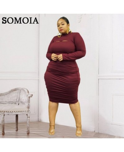 Plus Size Streetwear Sexy Women Two Piece Set Solid Turtleneck Pullover Outfit Suspender Bodycon Dress Pleated Matching Suit ...