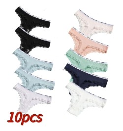 Women Cotton Thongs Panties Letter Print Ladies Sexy Lingerie Seamless T-back G-string Panties Low Waist Calzones Mujer Hot $...