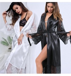 Women's Satin Wedding Kimono Bride Robe.Sleepwear Bridesmaid Robes Pajamas Bathrobe Nightgown Spa Bridal Robes Dressing Gown ...