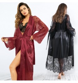 Women's Satin Wedding Kimono Bride Robe.Sleepwear Bridesmaid Robes Pajamas Bathrobe Nightgown Spa Bridal Robes Dressing Gown ...