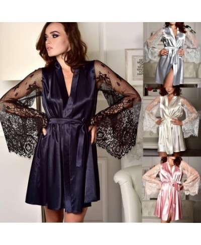 Women's Satin Wedding Kimono Bride Robe.Sleepwear Bridesmaid Robes Pajamas Bathrobe Nightgown Spa Bridal Robes Dressing Gown ...