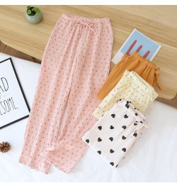 Spring Women Sleep Shorts Cotton Crepe Pajamas Pants Printing Sleep Bottoms Sleep Wear Sleeping Womens Lounge Wear Sleepwear ...