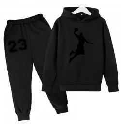 Basketball Hoodie Sports Hoodie Set Spring Autumn Children Hoodie+Pants 2-Piece Set Teen Cute 4-14Y Boys Kids Girls Hoodie $3...