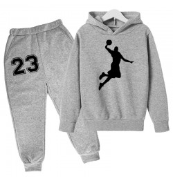 Basketball Hoodie Sports Hoodie Set Spring Autumn Children Hoodie+Pants 2-Piece Set Teen Cute 4-14Y Boys Kids Girls Hoodie $3...