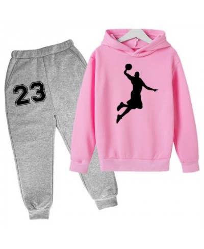 Basketball Hoodie Sports Hoodie Set Spring Autumn Children Hoodie+Pants 2-Piece Set Teen Cute 4-14Y Boys Kids Girls Hoodie $3...