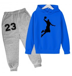 Basketball Hoodie Sports Hoodie Set Spring Autumn Children Hoodie+Pants 2-Piece Set Teen Cute 4-14Y Boys Kids Girls Hoodie $3...