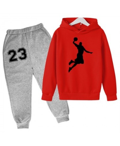 Basketball Hoodie Sports Hoodie Set Spring Autumn Children Hoodie+Pants 2-Piece Set Teen Cute 4-14Y Boys Kids Girls Hoodie $3...