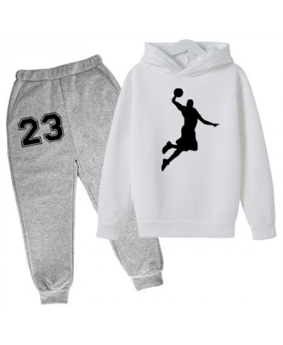 Basketball Hoodie Sports Hoodie Set Spring Autumn Children Hoodie+Pants 2-Piece Set Teen Cute 4-14Y Boys Kids Girls Hoodie $3...