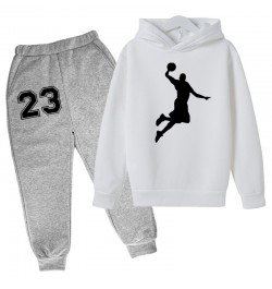 Basketball Hoodie Sports Hoodie Set Spring Autumn Children Hoodie+Pants 2-Piece Set Teen Cute 4-14Y Boys Kids Girls Hoodie $3...