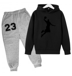 Basketball Hoodie Sports Hoodie Set Spring Autumn Children Hoodie+Pants 2-Piece Set Teen Cute 4-14Y Boys Kids Girls Hoodie $3...