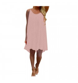 Solid color sleeveless cut out drawstring women's dress drawstring top Beach Resort women's dress платье летнее 2023 $25.16 -...