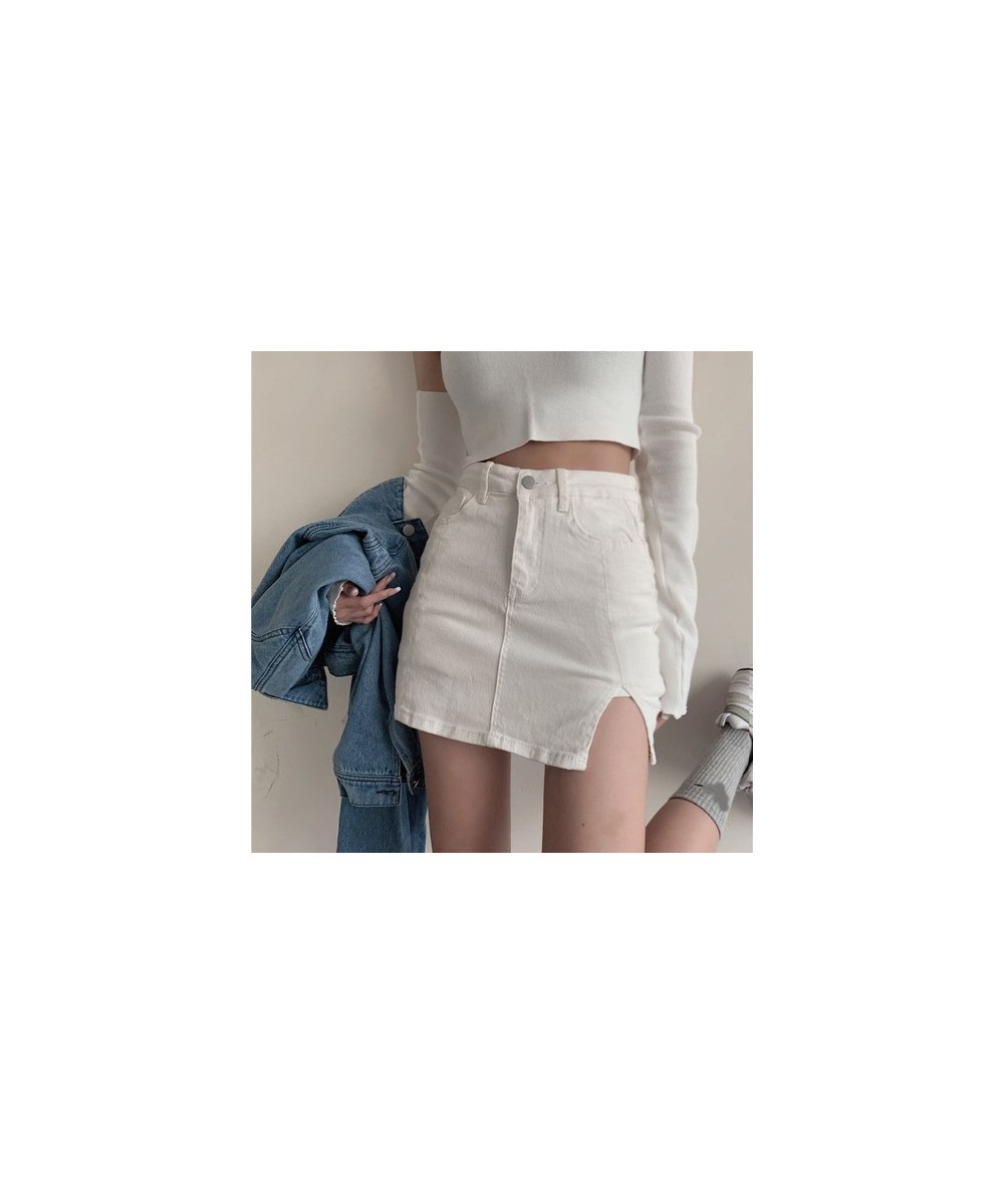 Skirts Women Fashion Solid Design Denim High Waist Students Minimalist Ulzzang Comfort Daily Basic Teens Vintage Elegant Cozy...