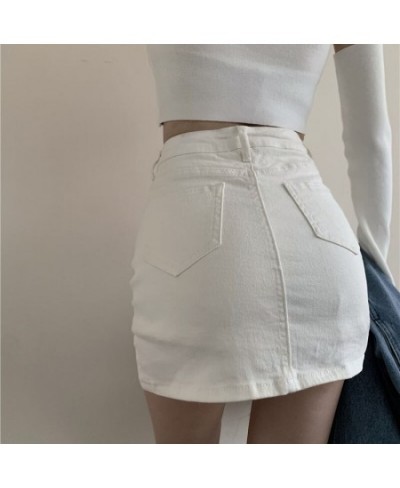 Skirts Women Fashion Solid Design Denim High Waist Students Minimalist Ulzzang Comfort Daily Basic Teens Vintage Elegant Cozy...