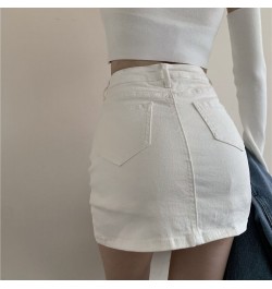 Skirts Women Fashion Solid Design Denim High Waist Students Minimalist Ulzzang Comfort Daily Basic Teens Vintage Elegant Cozy...